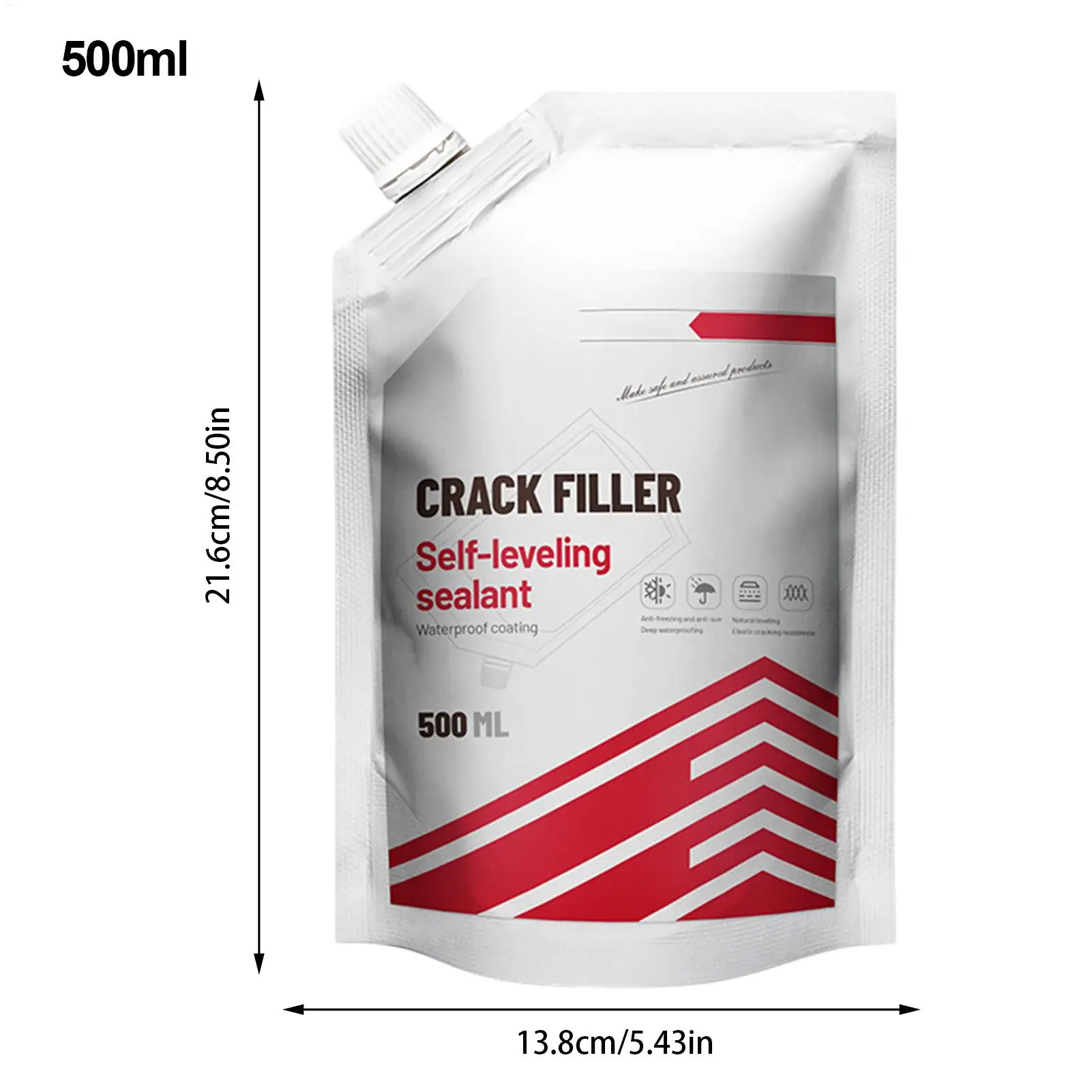 500ml Driveway Crack Filler Concrete Crack Repair Patch Asphalt Crack Filler Concrete Repair Asphalt Patch Cracked Tile Filler