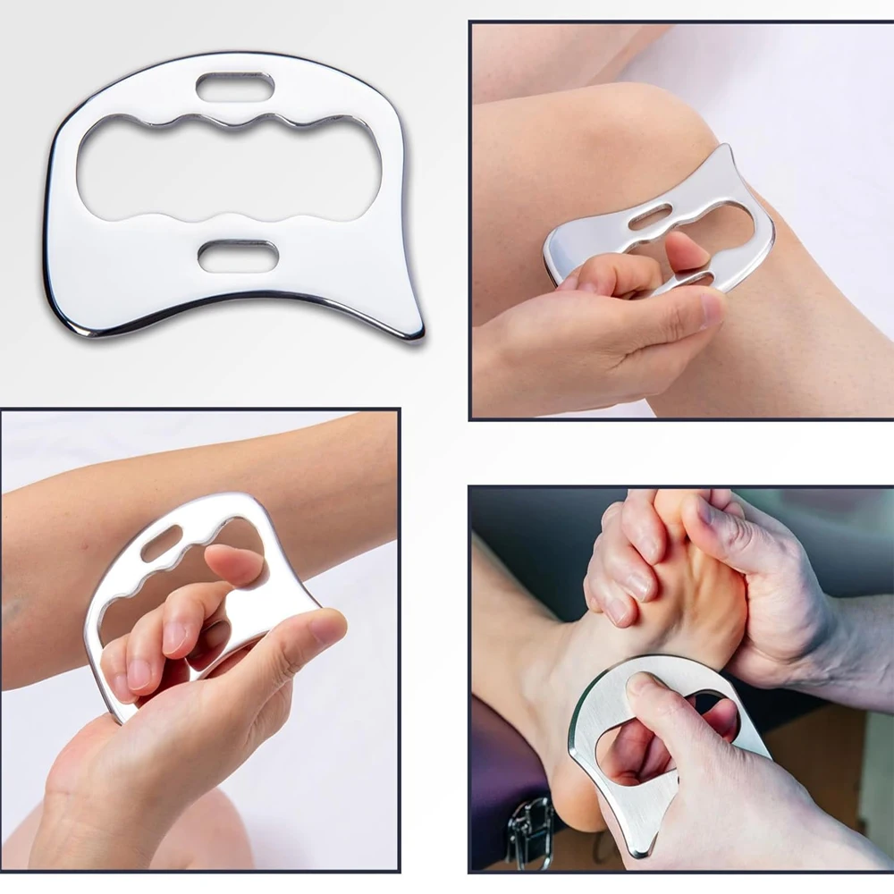 Stainless Steel Gua Sha Muscle Scraper Tools Myofascial Scraping Tools Lymphatic Drainage Massager Soft Tissue Massage Tools