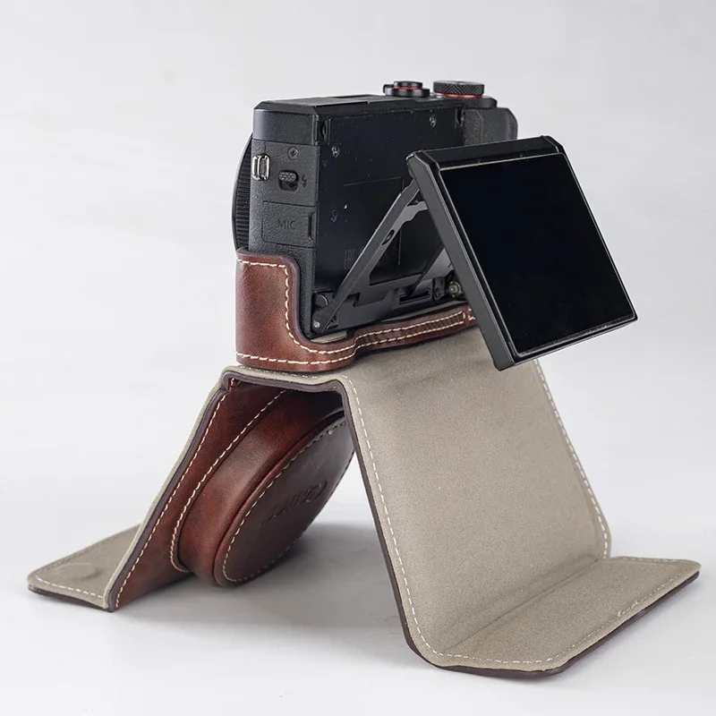Canonカメラ用PUレザーケース,g7x Mark2用ボディカバー
