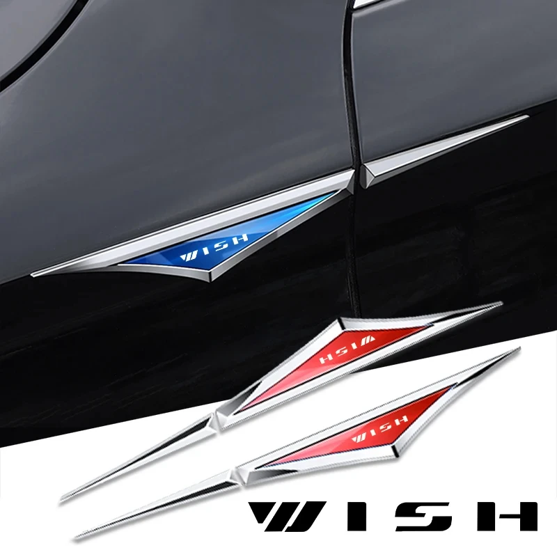 

2 pieces alloy car sticker car accessories for Toyota wish