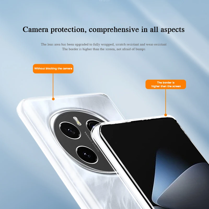 High-Quality Soft TPU Phone Case with Clear Lens Protection and Slim Design