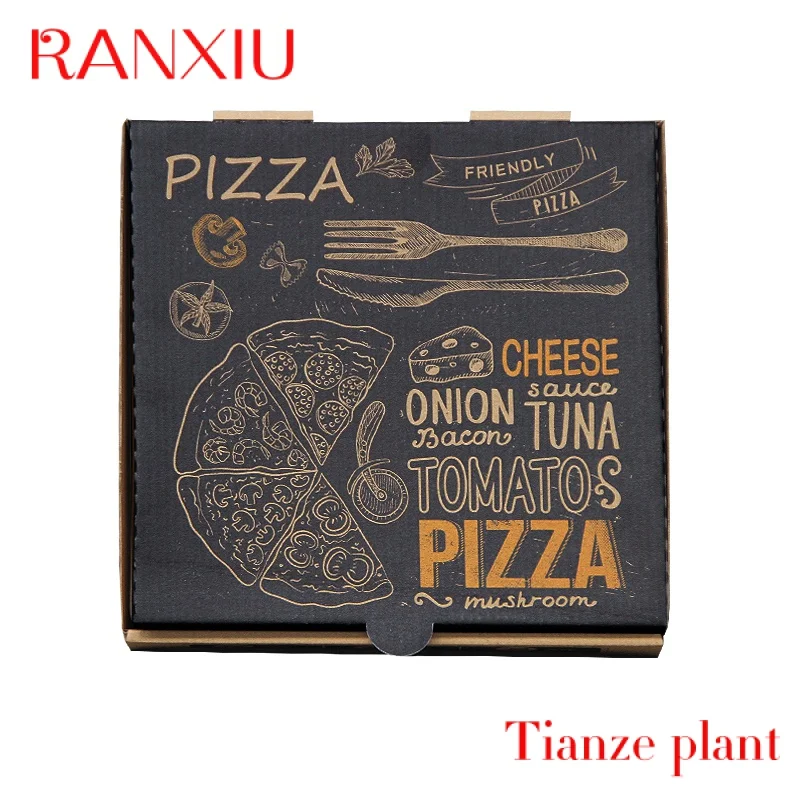 Custom Water Proof Pizza Packing Box High Quality Pizza Box Printing Custom Pizza Box Design