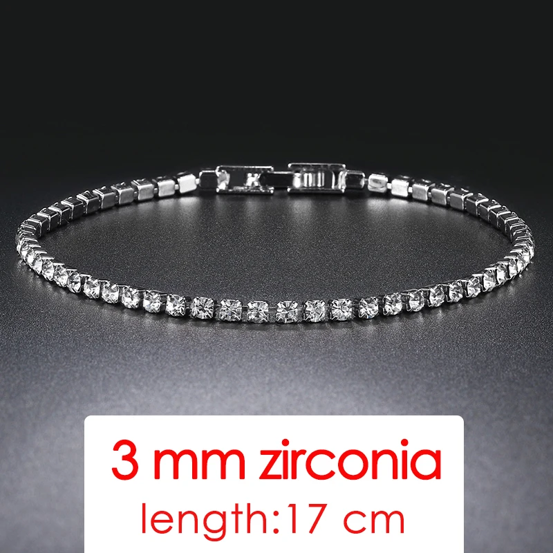 Rose Gold Cubic Zirconia Tennis Bracelet - Elegant Fashion Jewelry Gift