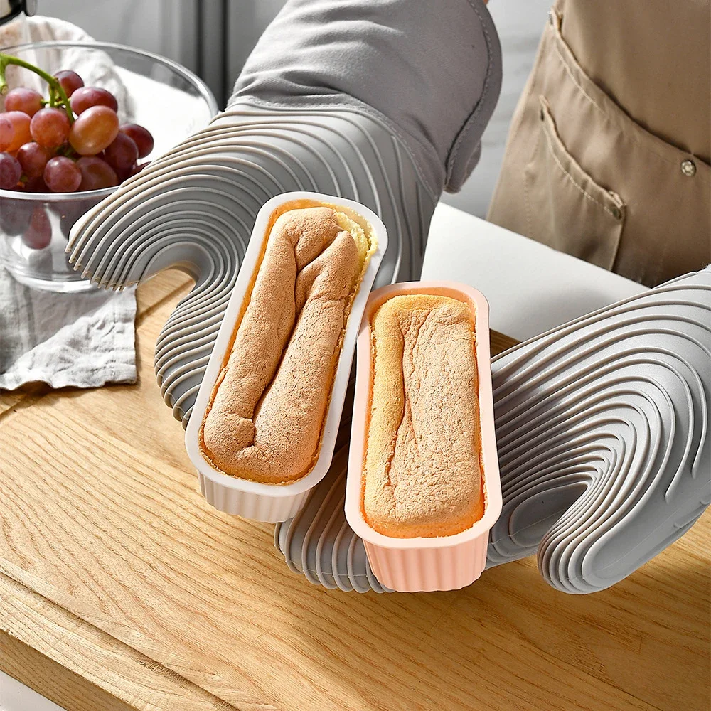 2Pcs Non-Stick Rectangle Cake Pans Silicone Baking Molds Mini Loaf Pan Easy Release Bread Toast Mould Kitchen Accessories Tools 2Pcs Non-Stick Rectangle Cake Pans Silicone Baking Molds Mini Loaf Pan Easy Release Bread Toast Mould Kitchen Accessories Tools