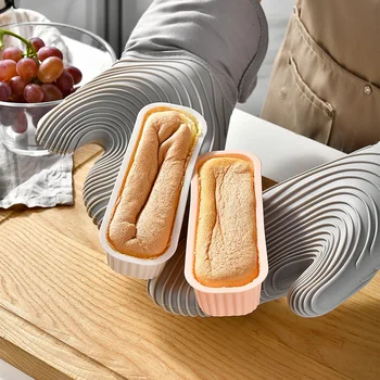 2Pcs Non-Stick Rectangle Cake Pans Silicone Baking Molds Mini Loaf Pan Easy Release Bread Toast Mould Kitchen Accessories Tools