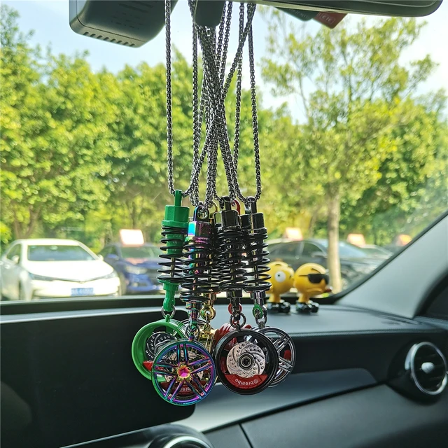 Car Styling Auto Decoration Rear Mirror Pendants Wheel Shock