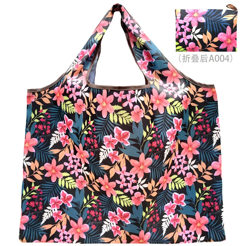 Foldable Eco-Friendly Oxford Cloth Shopping Bag - Large Portable Grocery Tote