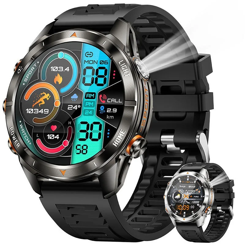 KT80 ����Ʈ �ð� ���� �� SOS ���� �߿� ������ �������� ȣ�� 1.46 ��ġ ȭ�� 515mAh ���� ���͸� Smartwatch