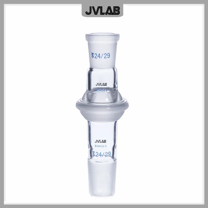 Spherical Joint Spherical Mouth and Standard Plug Interchangeable Connector Laboratory Glass Adapter Plug Diam.14 19 24 29# 1 pc