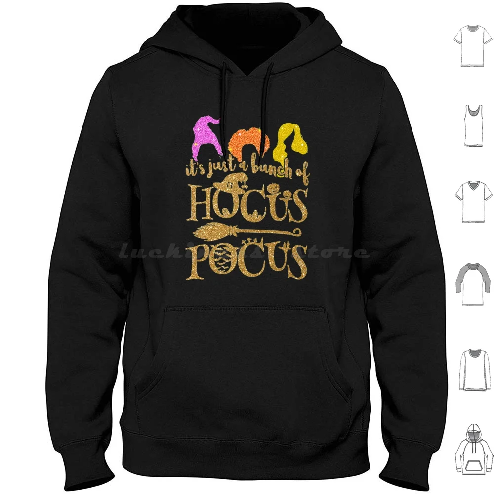 Felpe Con Cappuccio Halloween Manica Lunga Pocus Hocus Halloween