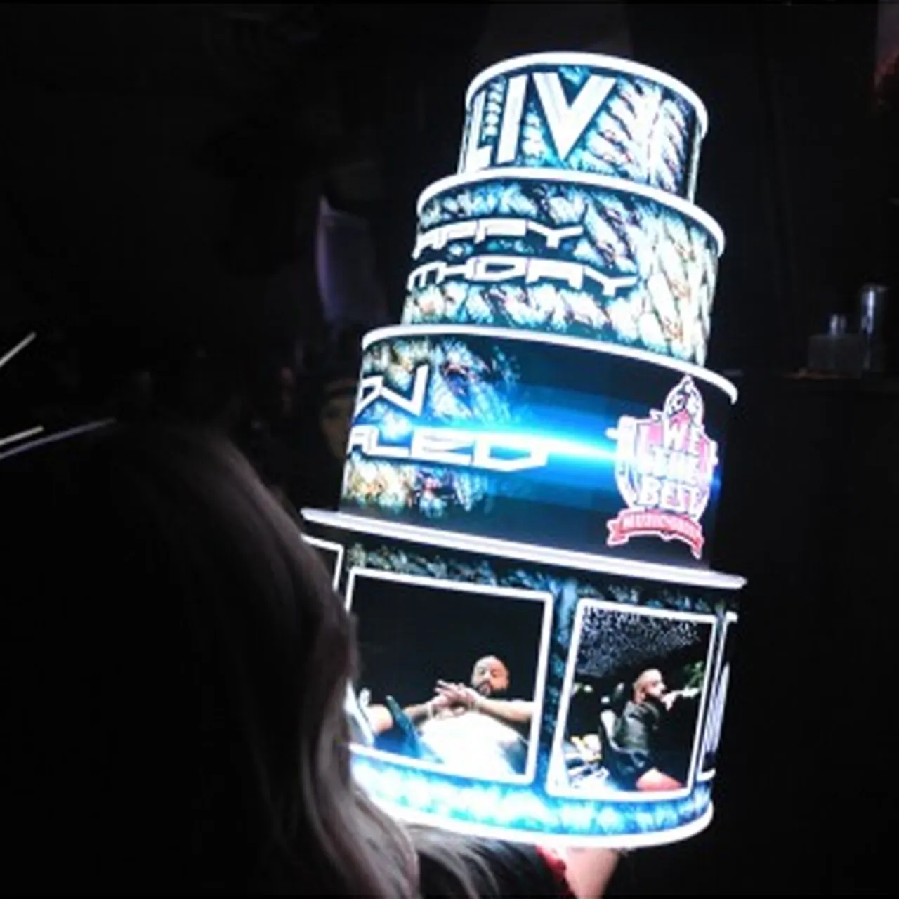 LED Cake Bottle Presenter bottle presenter