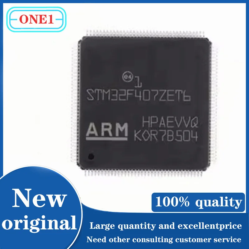 

1PCS/lot New original STM32F407ZET6 STM32F407 IC MCU 32BIT 512KB FLASH 144LQFP