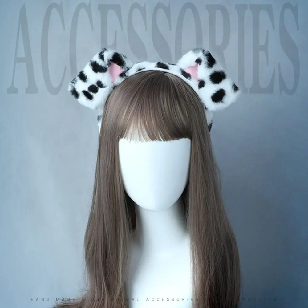 Women girls Gothic Lolita Dog Ears Headband Cute Plush animal ears Lolita Hairband Cosplay Hair Hoop Fashion Hair Accessories