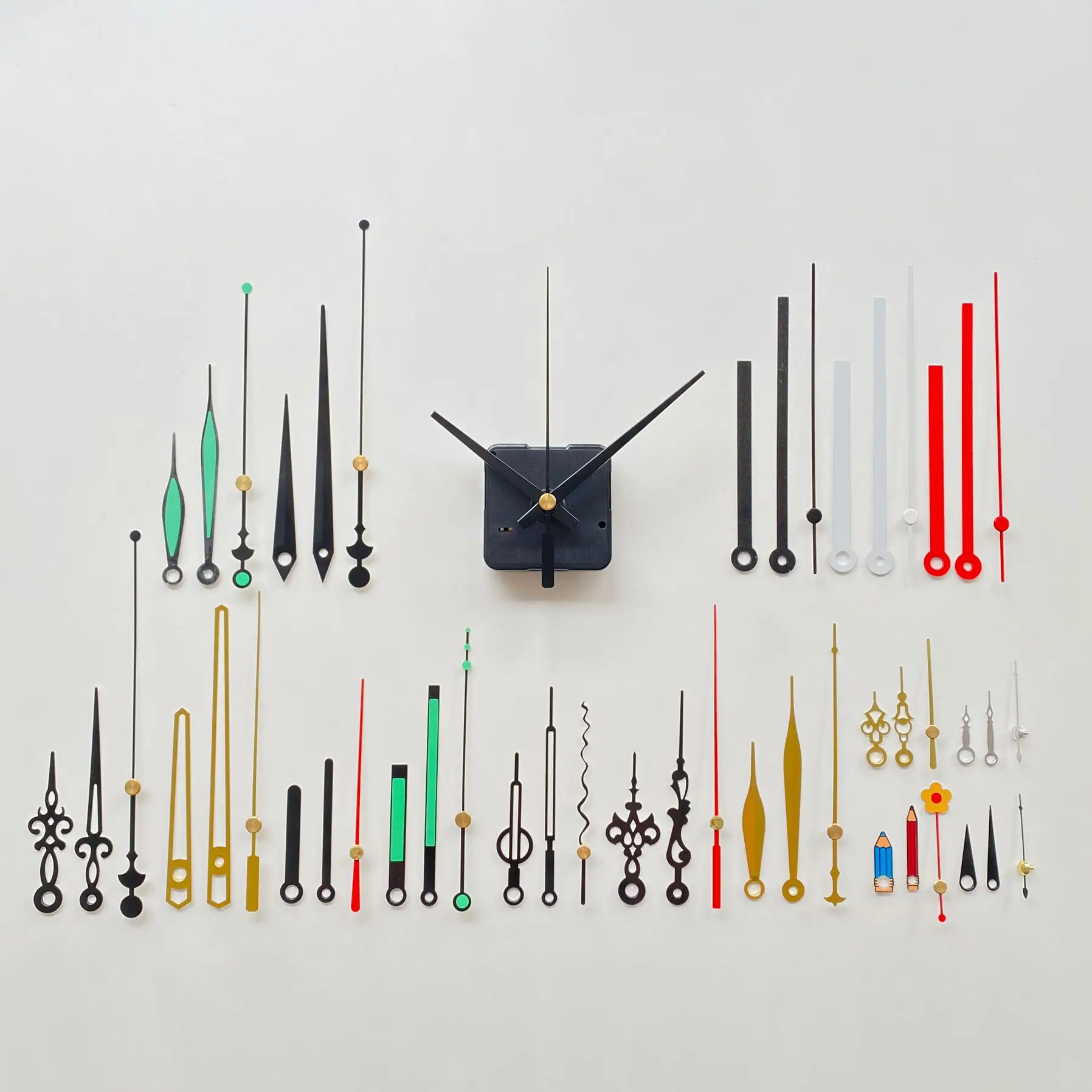 High-Torque Clock Movement Kit With 8 Inch Hands - Long Shaft For 17-20 Inch Large Wall Clocks