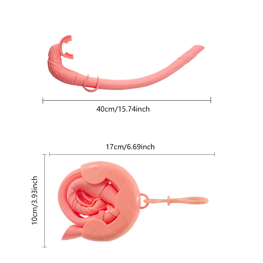 Snorkeling snorkel set - silicone mouthpiece, professional diving goggles snorkel water sports snorkel for water snorkeling 5
