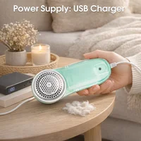 Portable Electric Fabric Shaver - Professional Lint Remover & Fuzz Trimmer for Clothes, Household Use with Sharp Blade and Brush 3