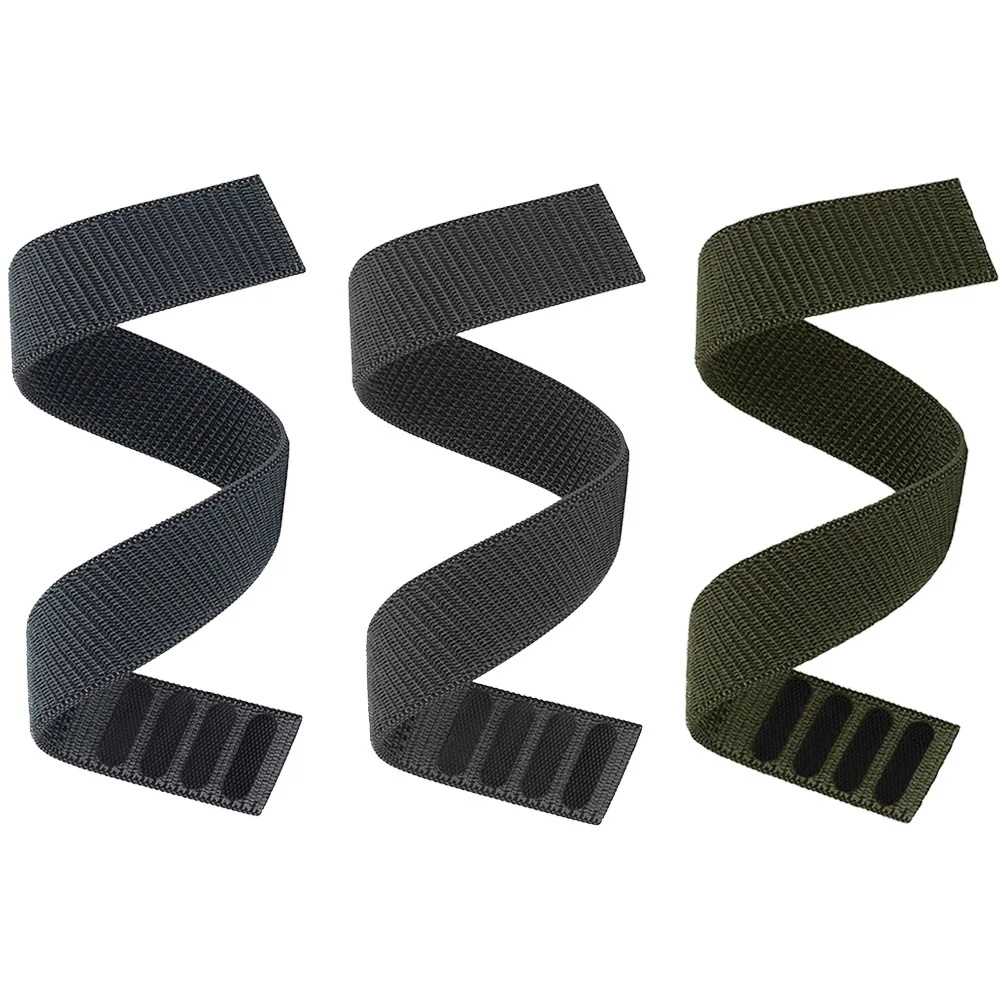 Nylon Hook and Loop Watch Strap – 26mm/22mm Adjustable Smartwatch Band Bracelet