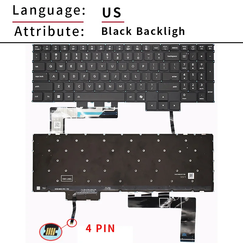 Enhanced Backlit Laptop Keyboard for Lenovo Legion Pro & Legion 5 Series