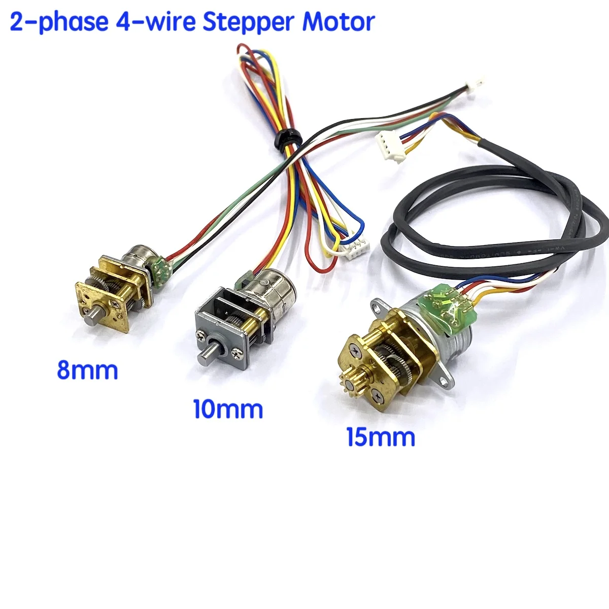 8Mm/10Mm/15Mm 5V 12V Motoriduttore Passo-Passo 2-Fase 4-Wire Full Metal Gearbox Motore Passo-Passo Fai Da Te Robot Camera