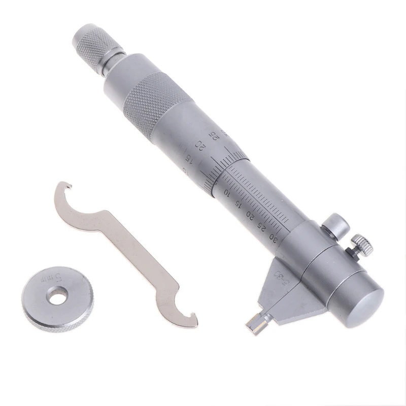 

5-30mm Internal Micrometer 0.01mm Stainless Steel Accurate Screw Gauge Metric