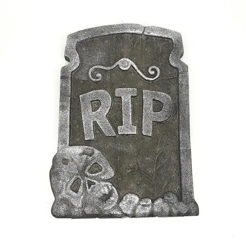 New Foam Tombstone Halloween Decoration Haunted House RIP Stone Grisly Props Party Decor Skeleton Tombstone Yard Decoration