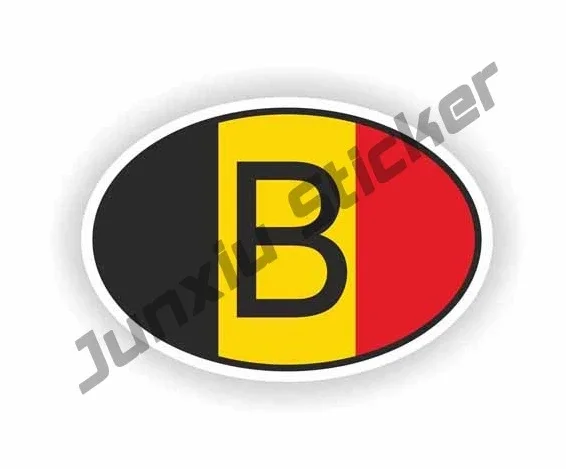 TRUCK DUCK® Kreuzflaggen Belgien XXL Aufkleber Sticker Set Logo Länder