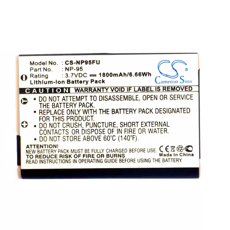 F30 F31Fd Np-95 Ricoh Gxr-S10 Fotocamera Cs-Np95Fu Batteria Al Litio