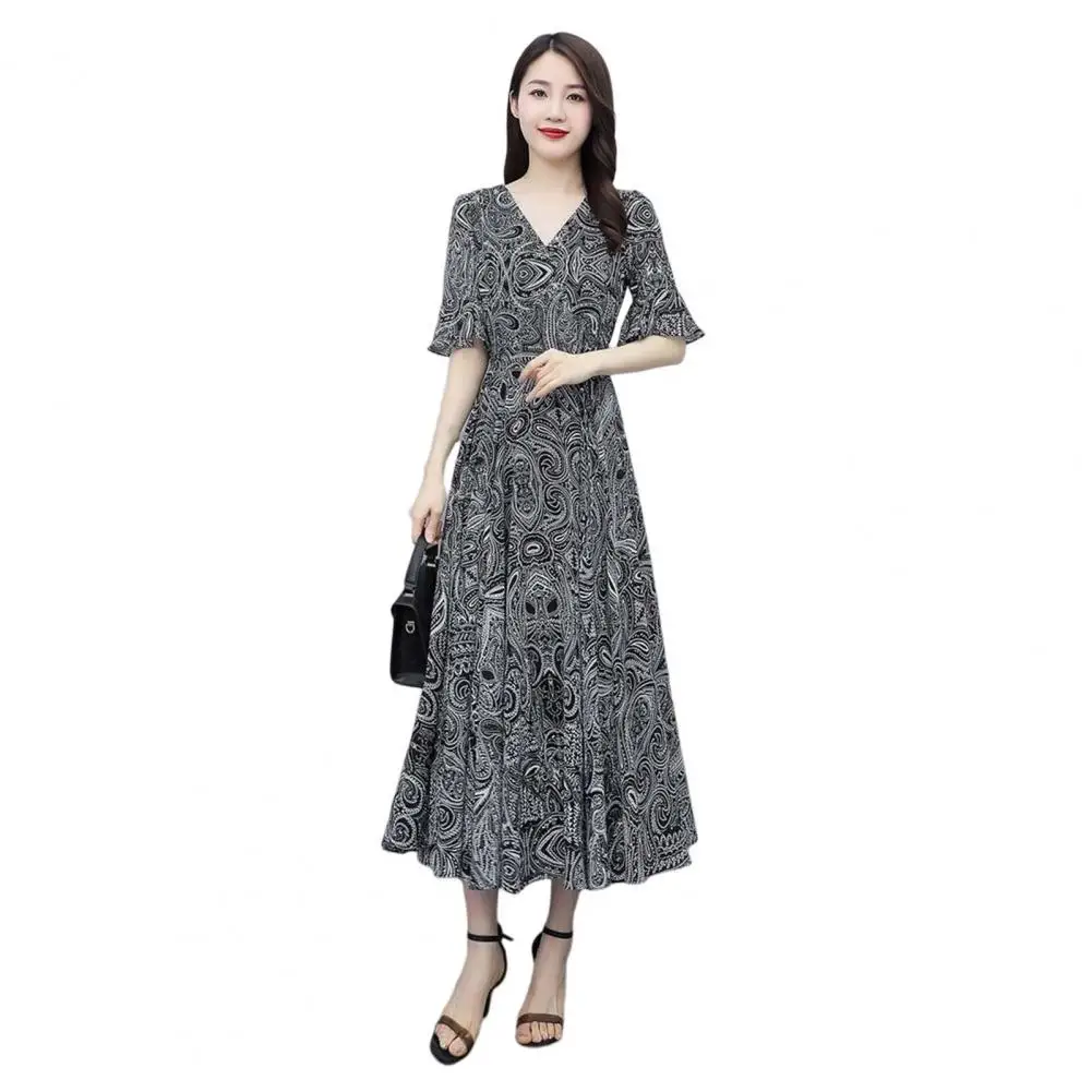 

Stylish Casual Dress Elegant Comfortable Summer Dress Printed Long Dress Party Wear Clothes