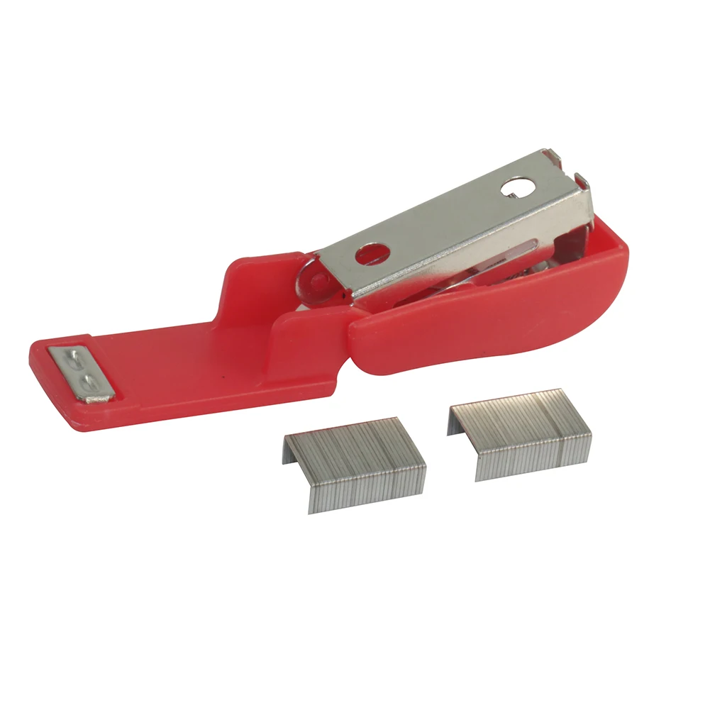 Nail Stapler Random Color Solid Office Stationery Mini Portable Plastic For No. 10 Staples