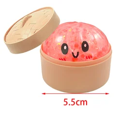 Colorful Sparkling Dumpling Bun Stress Relief Toy (1 pcs)