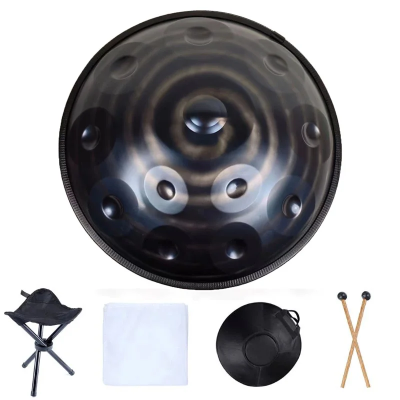 

440 HZ 432 HZ Handpan 12 Notes Music Drum 22 Inch Handpan 9 10 12 14 Notes Glucophone Steel Tongue Drum Percussion Instrument ﻿