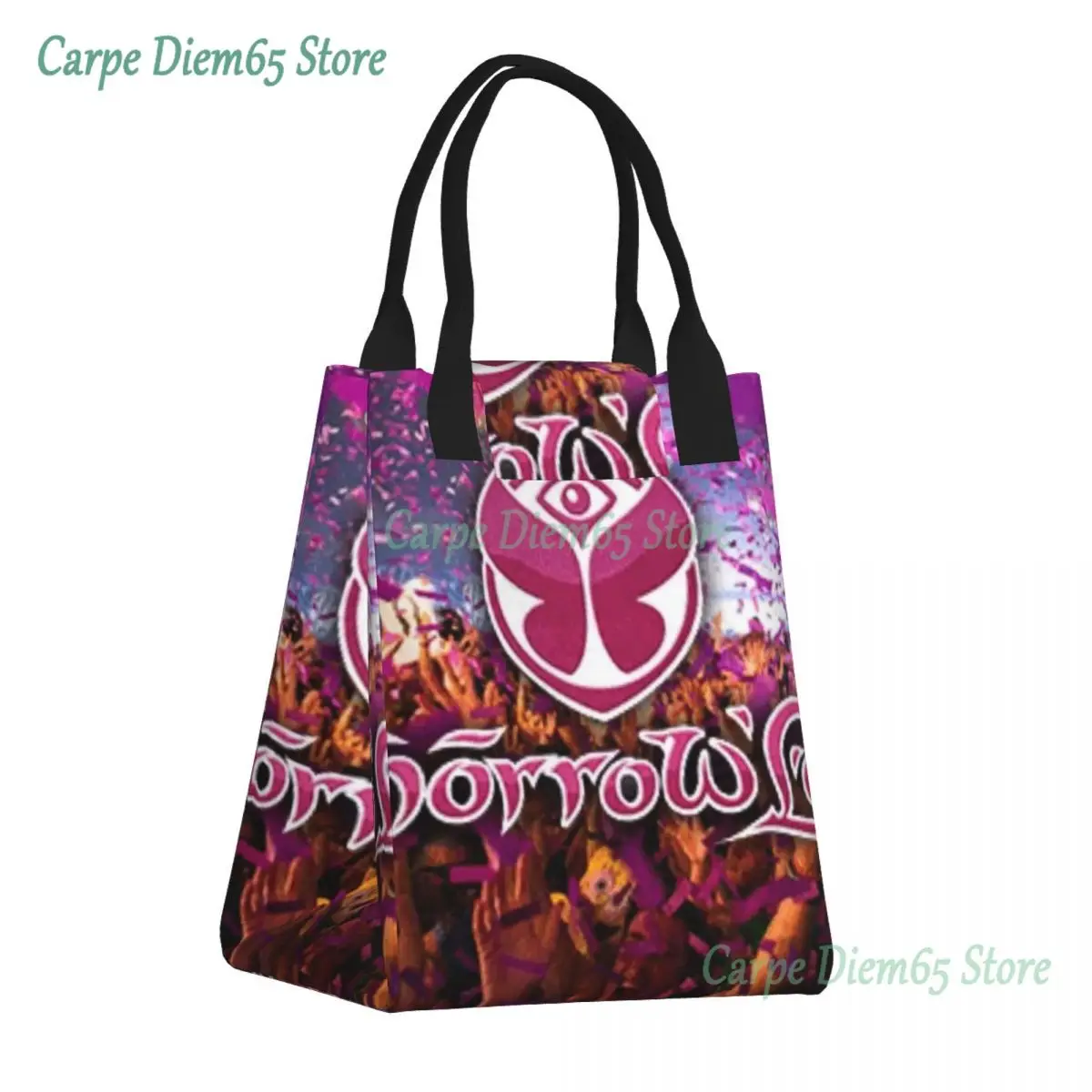 

Tomorrowland Insulated Lunch Box for Women Gay Hombre Portable Warm Cooler Thermal Lunch Bag Travel Picnic Food Container Tote