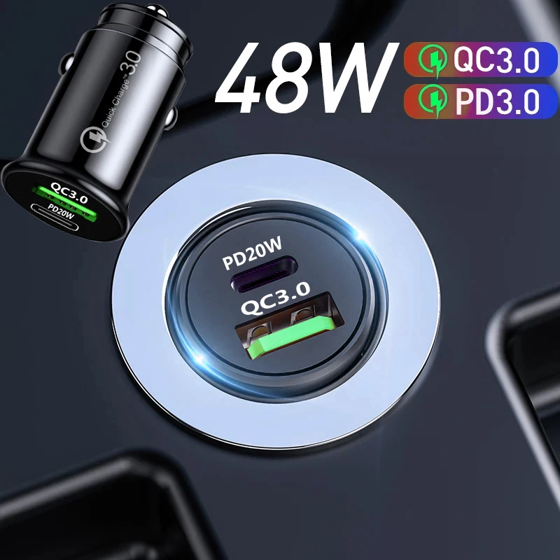 Car Charger Phone Charger Dual USB 48W Fast Charging