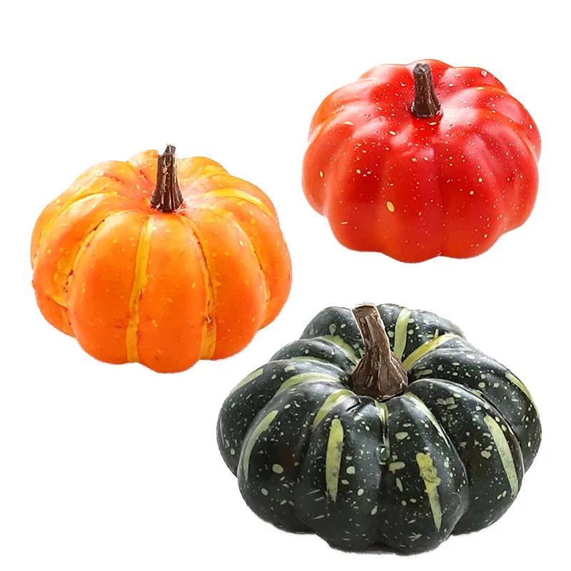 Fausses citrouilles, 6 pièces, modèle de légumes artificiels pour