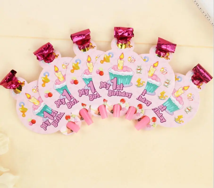 6Pcs/lot Cute Colorful Cartoon Animals Whistles Children Birthday Christmas Party Blowing Dragon Blowout Baby for Birthday Party