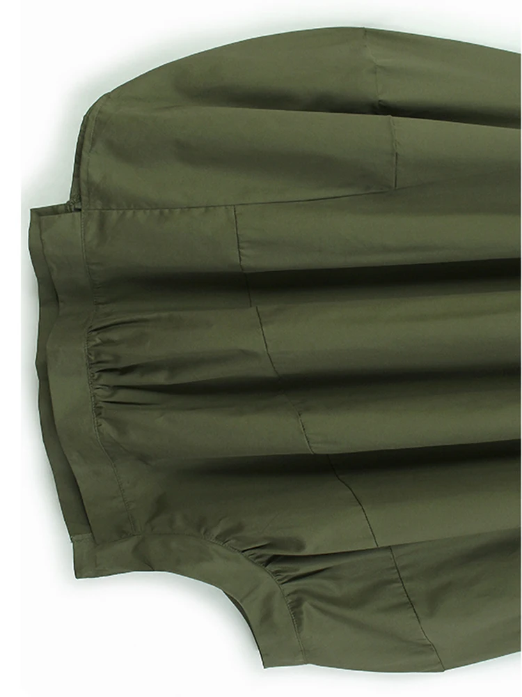 [EAM] High Elastic Waist Black Pleated Shaped Irregular Half-body Skirt Women Fashion Tide New Spring Autumn 2026   1DH5286