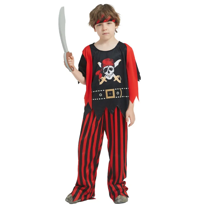 Pirate Costume Kids Captain Jack Toy Halloween Dress Up Set Accessories Gift