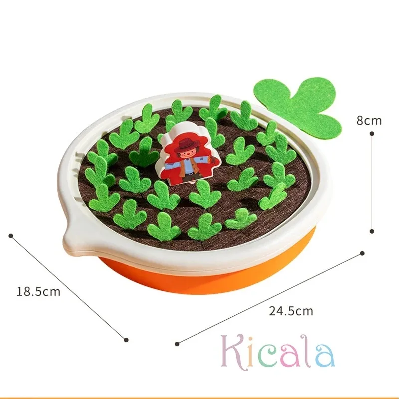 Baby Montessori Toys For Toddler Toys Educational Colorful Shape Toy Pull Carrot Set Counting Discouvery Toys For Kids Learning 6
