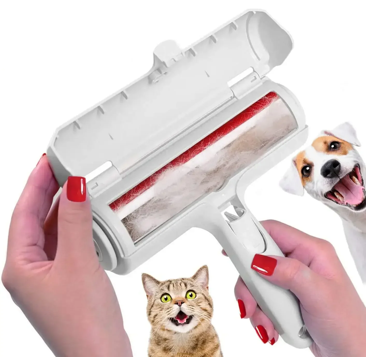 Pet Hair Remover Pet Hair Remover Brush Hair Remover Pet Hair Remover Roller Dog & Cat Fur Remover With Self-Cleaning Base Efficient Animal Hair Removal Tool For Furniture