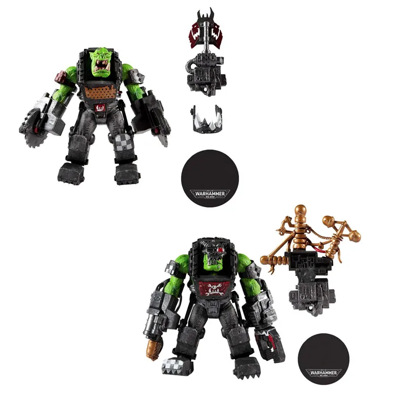 Mcfarlane Warhammer-Ed 40,000 Ork Big Mek & Ork Meganob Con Buzzsaw E Base Mega Action Figure Toys