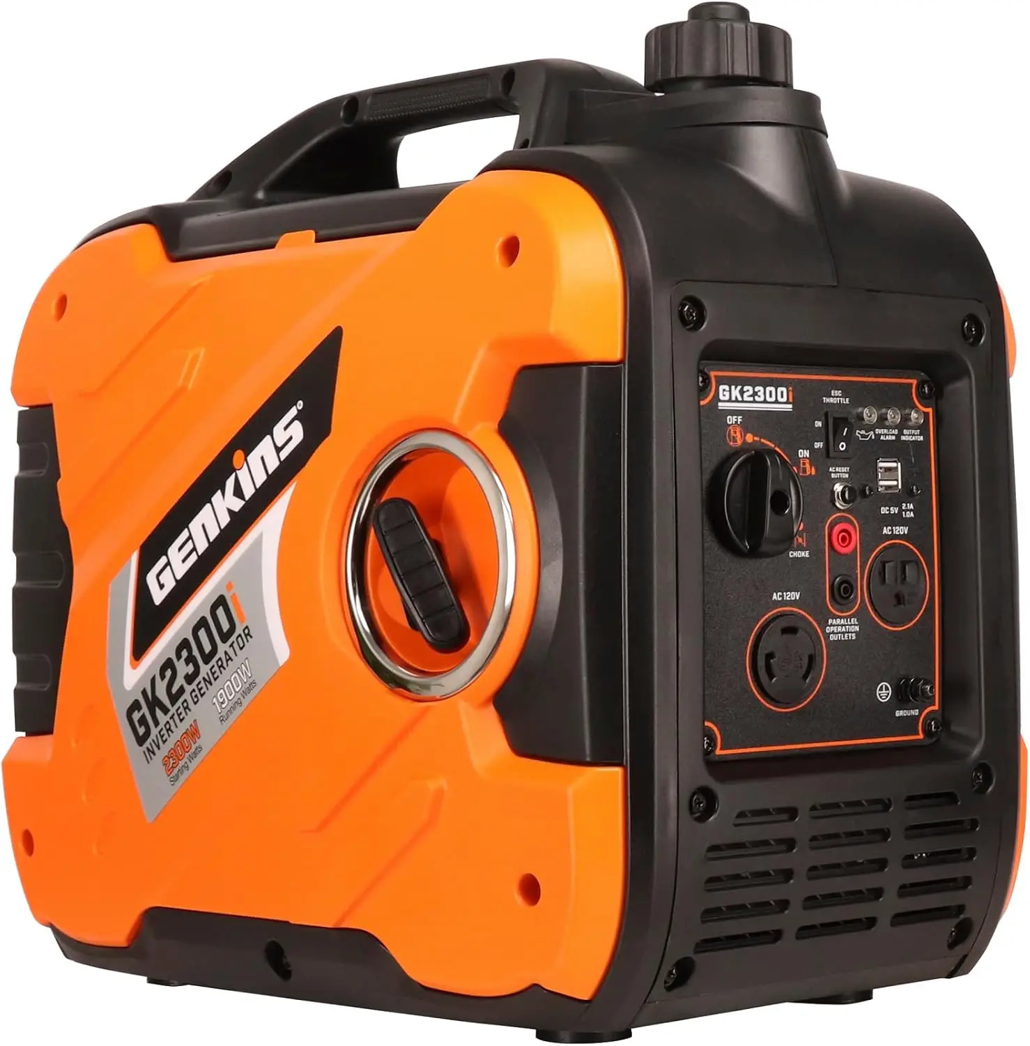 2300W Portable Inverter Generator Ultra Quiet Gas Powered RV 53-56 DBA Low Noise Level Ultra Quite Auto shut down