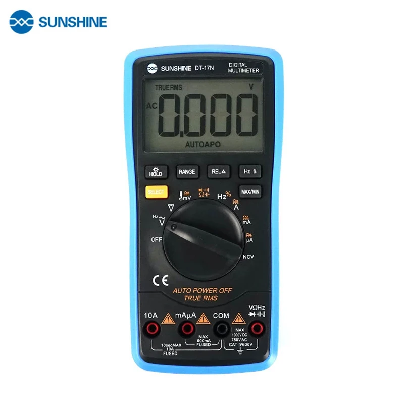 SUNSHINE DT-17N Auto Range LCD Display Multimeter Digital Multimeter Automatic Digital Instrument Tester Repair Tools digital multimeter multimeter tester