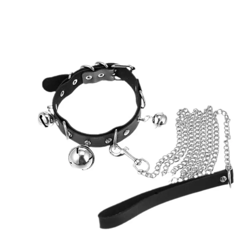Bell Collar Female M Necklace Traction Rope Neck Necklace Neck Belt People Wear Choker Fun Sm Christmas Rattle