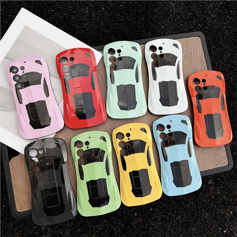 Luxury 3D Sport Car Phone Case - Stylish Supercar Design Cover