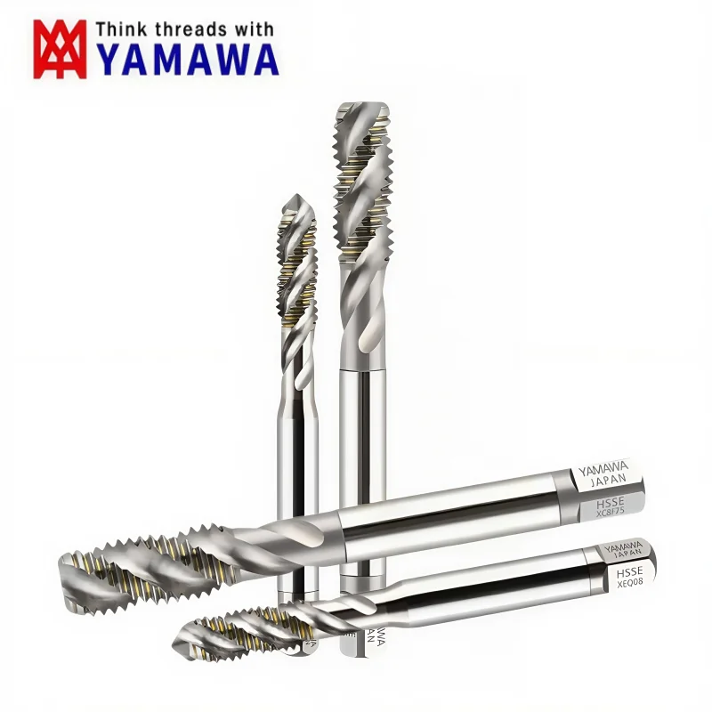 1PCS 일본 야마와 HSSE 나선형 플루트 탭 M1M1.5M1.6M1.7M1.8M2M2.5M2.6M3M3.5M4M4.5M5M6-M8 나사산 나선형 포인트 탭