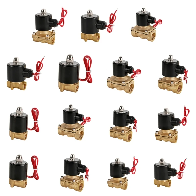 

Normally Closed Solenoid Valve DC12V 24V Pneumatic Position Coil Alloy Internal Electric DN8/10/15/20/25 for Water Oil