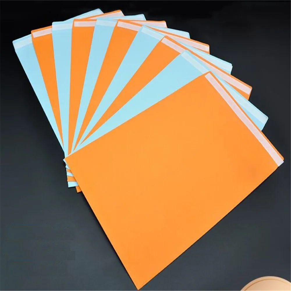 A4 Paper Envelope Large Paper Gift Envelopes Colorful For Wedding Invitations Business Stationary 10pcs