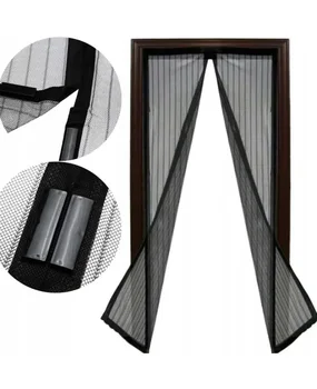 Anti-mosquito curtains curtain mounted magnetic closure screen door automati clos partitions curtain window screen mosquito net