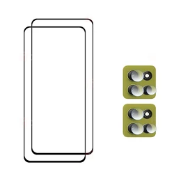 Premium Screen Protector and Camera Lens Film with 9H Tempered Glass and Anti - Scratch HD Clear Finish (2 Glass 2 lens film)