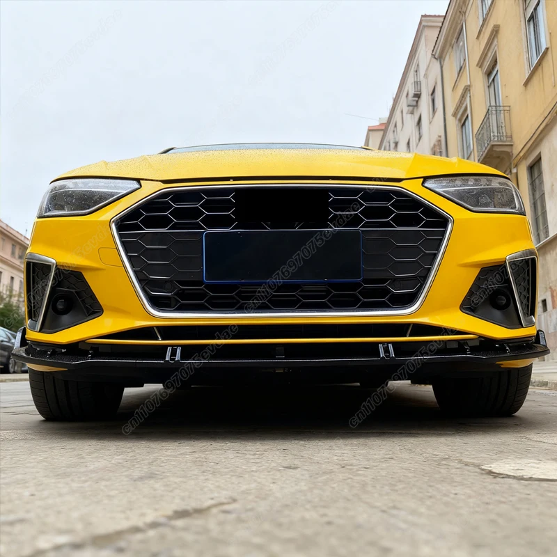 아우디 A4 S4 B9 B9.5 8W TFSI TDI 2019 2020 2021 2022 2023 차량용 프론트 범퍼 립 스포일러 ABS 스플리터 바디 개조 키트